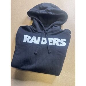 Fanatics Raiders Number 1 Dad Black Hoodie Mens M NFL Football